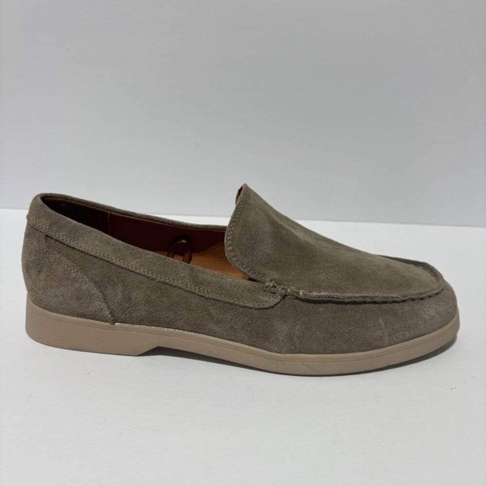 Lands End Men’s Taupe Slip-On Loafers, Size 11 M